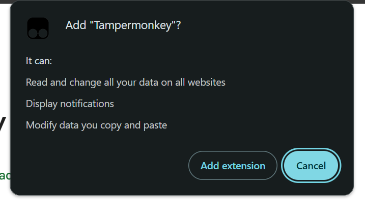 Página de descarga de Tampermonkey